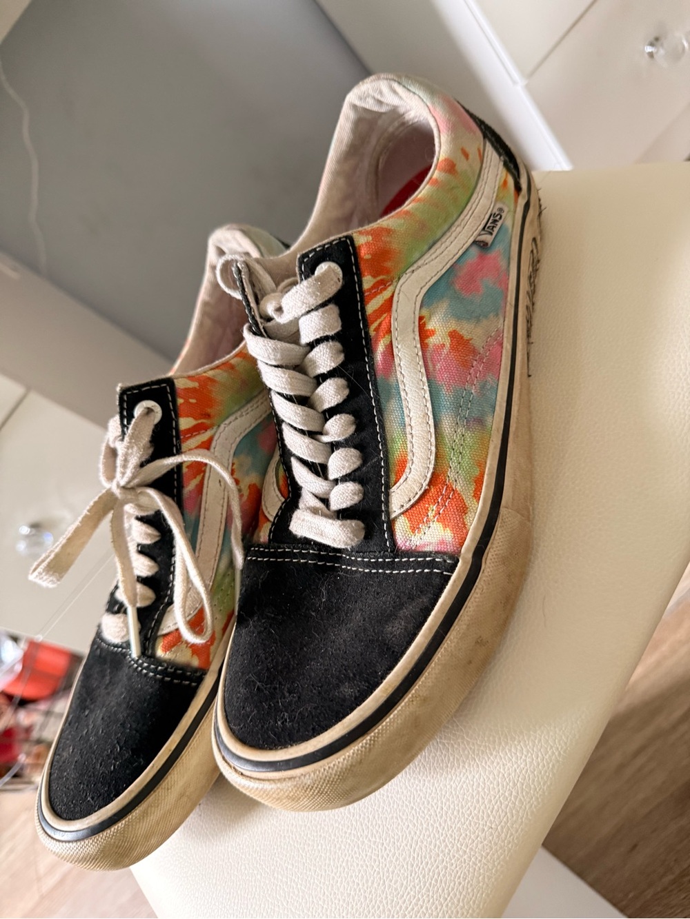 Vans Multicolor Tie-Dye Old Skool Sneakers with Black Toe